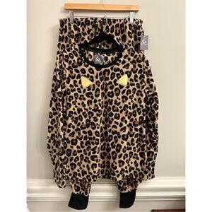NWT PJ Couture Leopard Fleece Set large